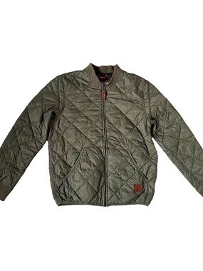 Iron And Resin Quilted Bomber Jacket Puffer Made In USA